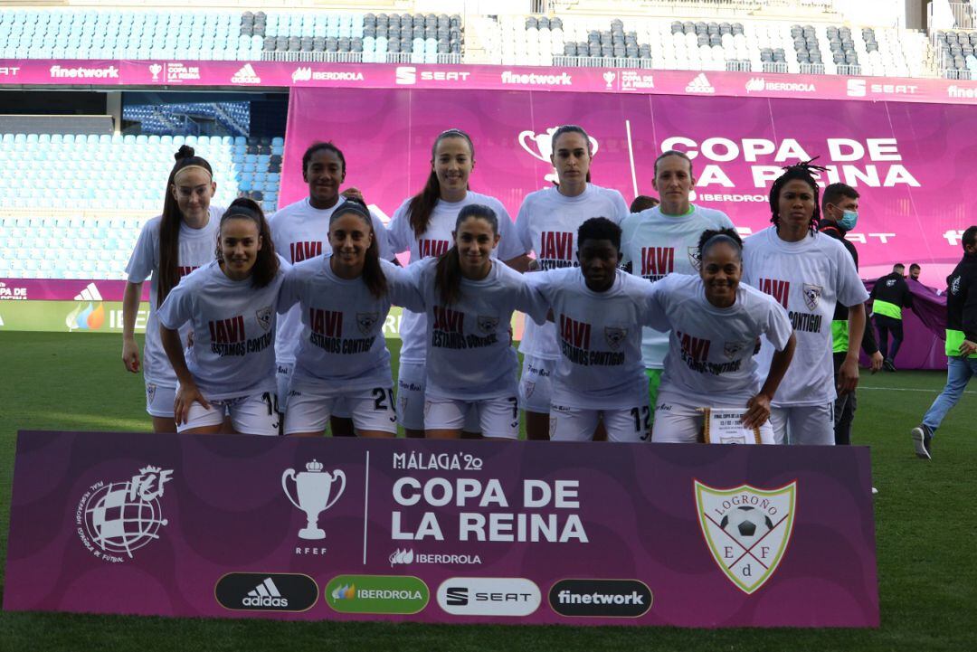 El once incial en la final de Copa. 