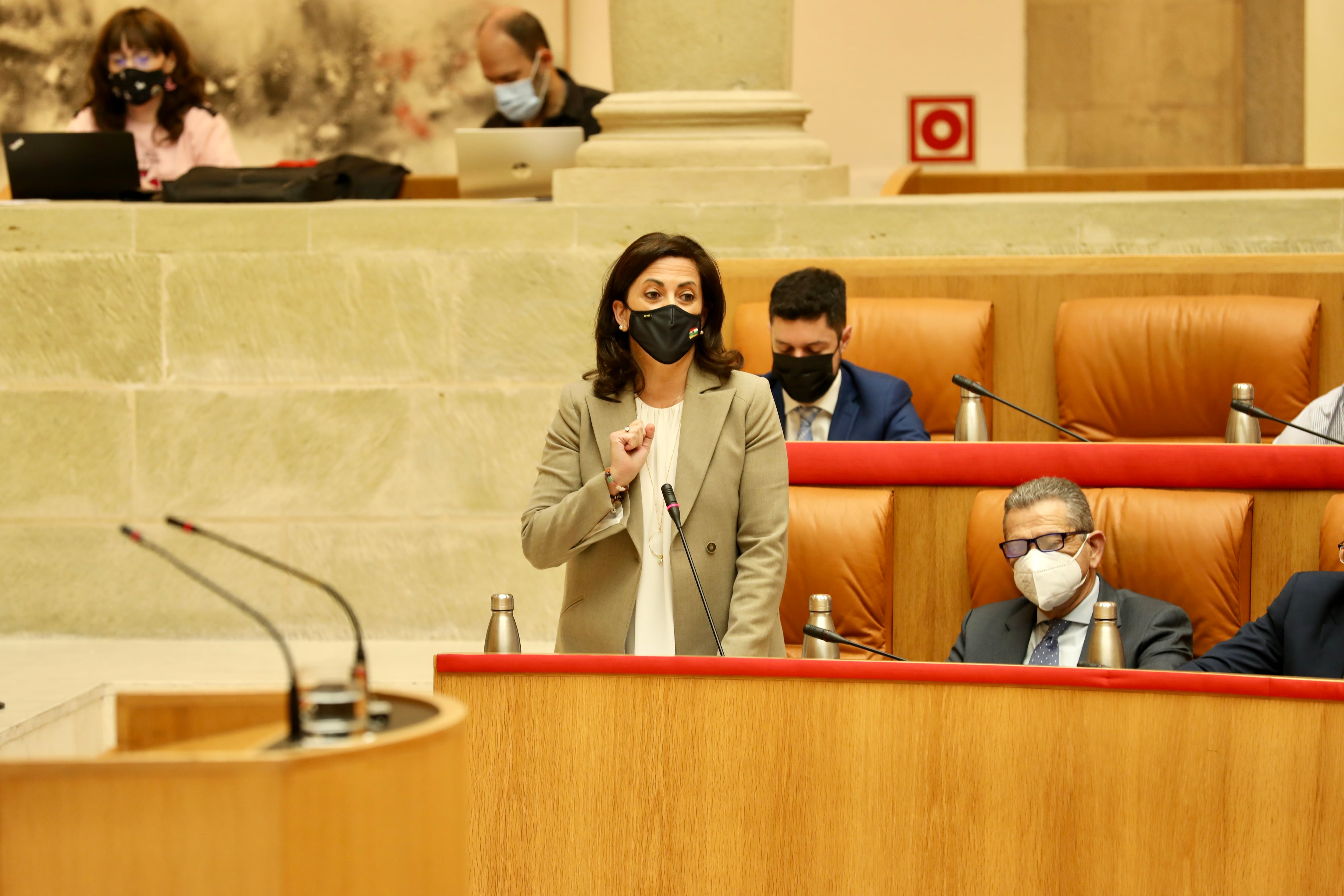 Andreu interviniendo en el Parlamento de La Rioja