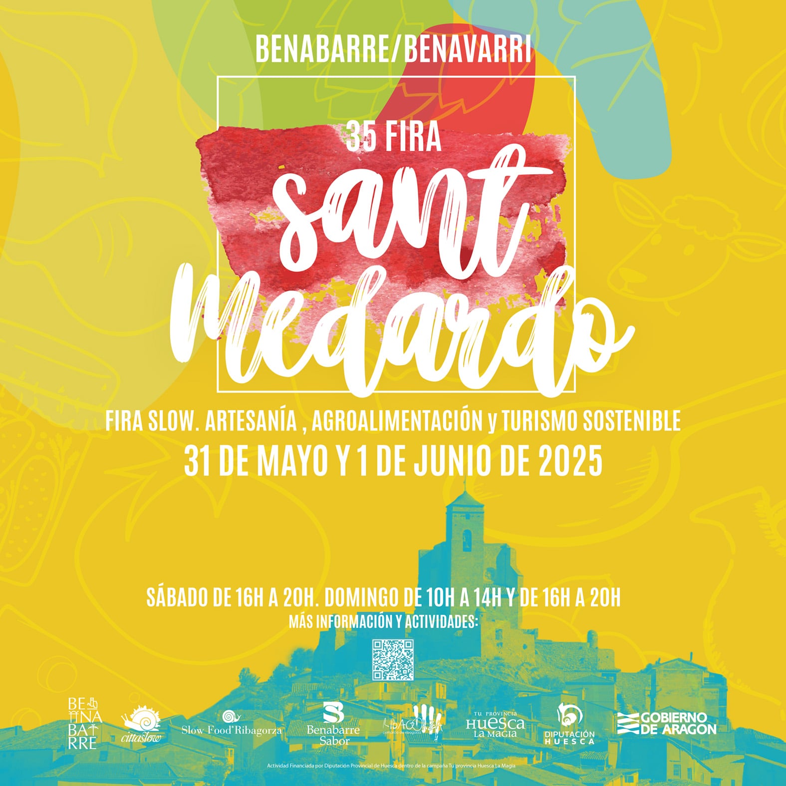 Cartel Fira Sant Medardo 2025. Benabarre.