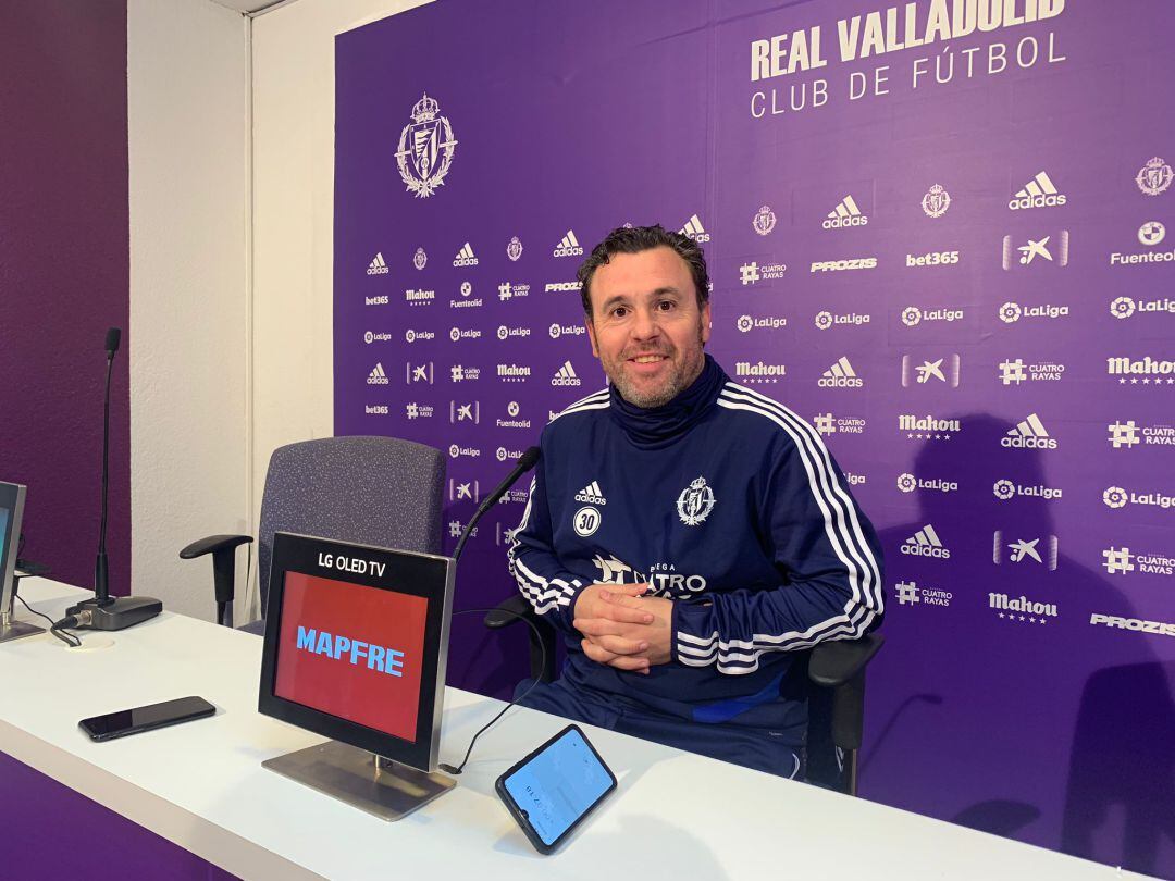 Sergio, optimista en la previa del partido en Pamplona