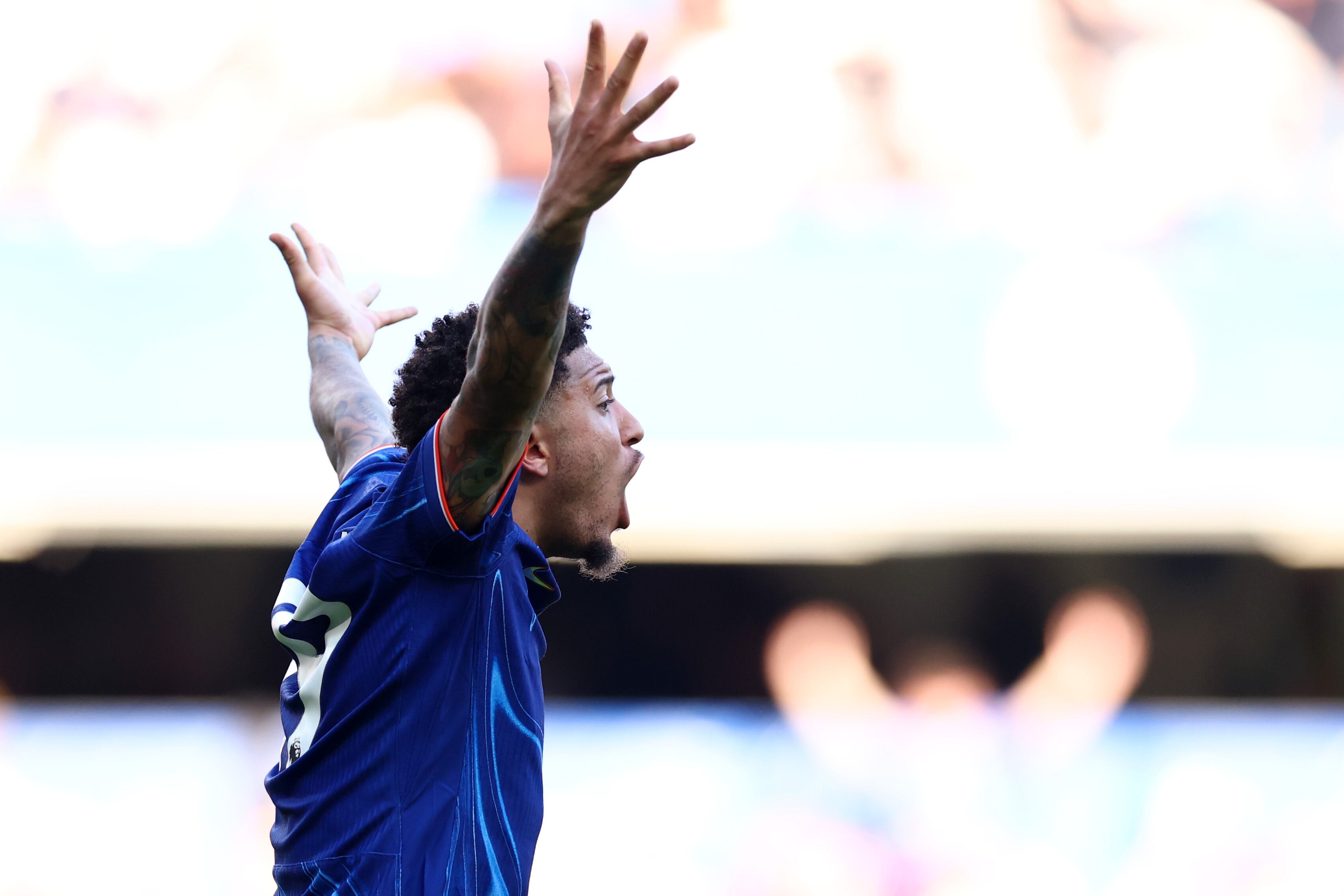 Jadon Sancho, en un partido con el Chelsea FC