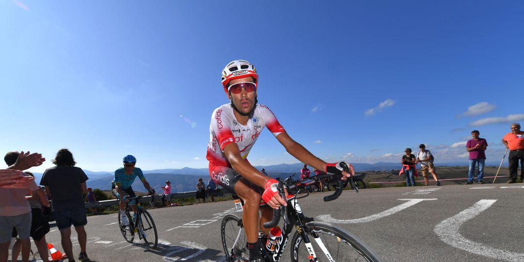 José Herrada, durante una etapa ciclista