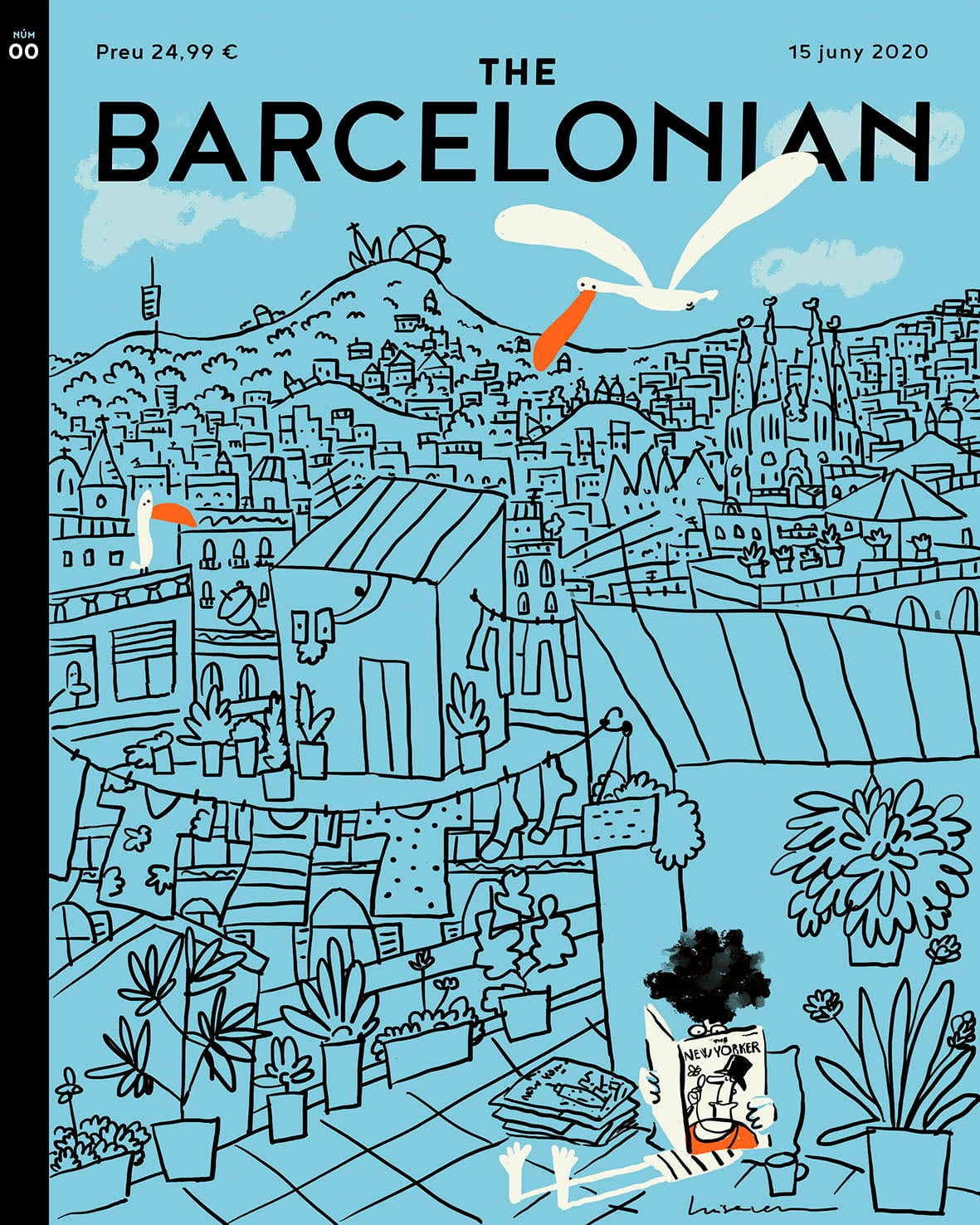 Portada con la que Luisa Vera empezó el proyecto &quot;The Barcelonian&quot;