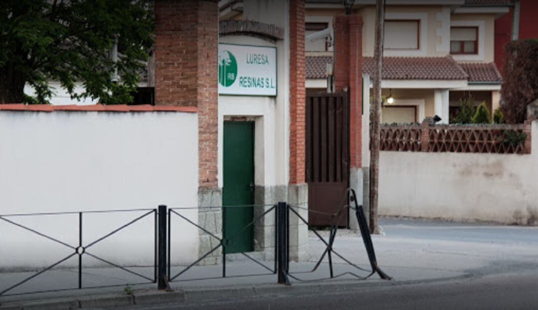 Entrada a la factoría de Luresa en la localidad de Coca