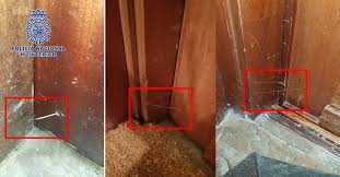 Imagen del hilo utilizado por los ladrones