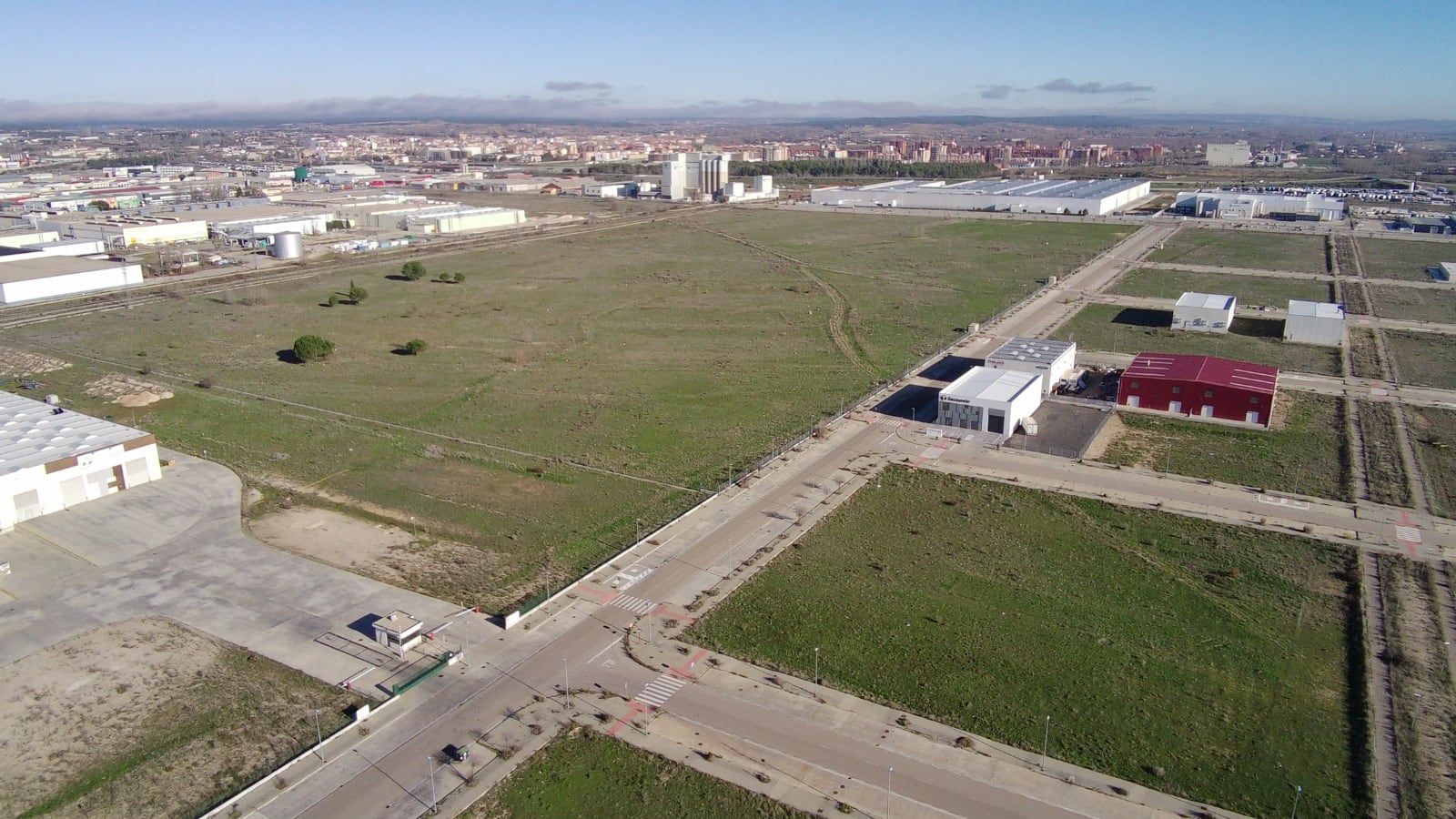 Ubicación de la parcela destinada a futuro puerto seco de Aranda