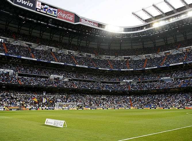 Vista del Santiago Bernabéu, estadio del Real Madrid