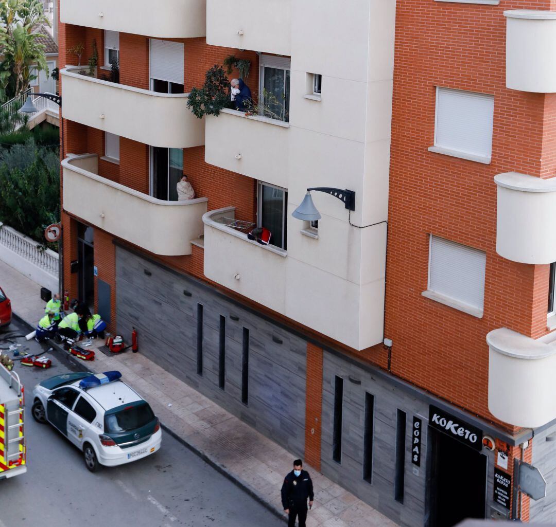 Edificio en el que ha tenido lugar el incendio