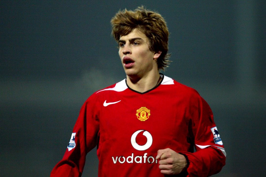 Imagen de archivo de Piqué durante un partido con el Manchester United. 