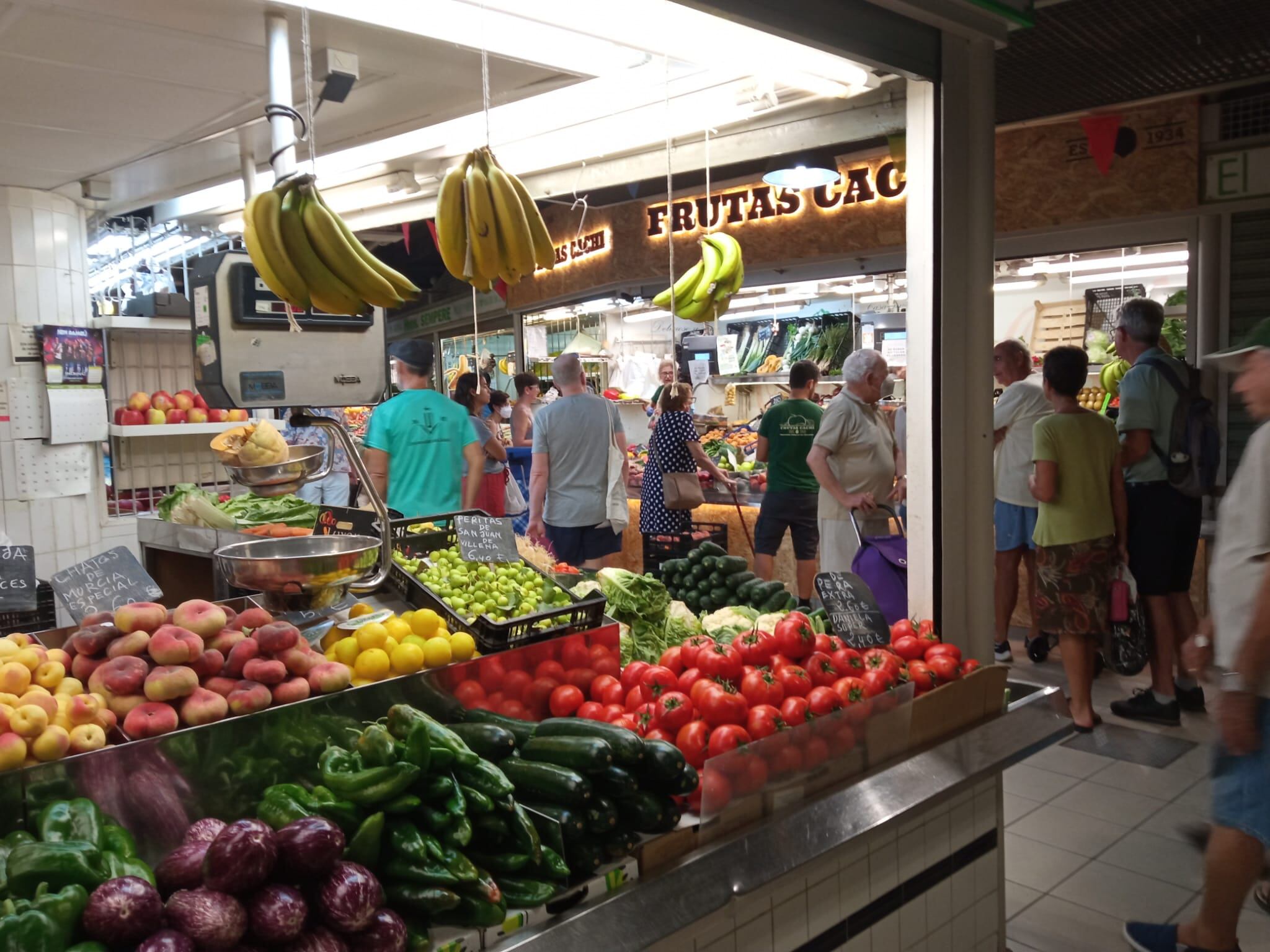 Frutería en el Mercado Central de Alicante