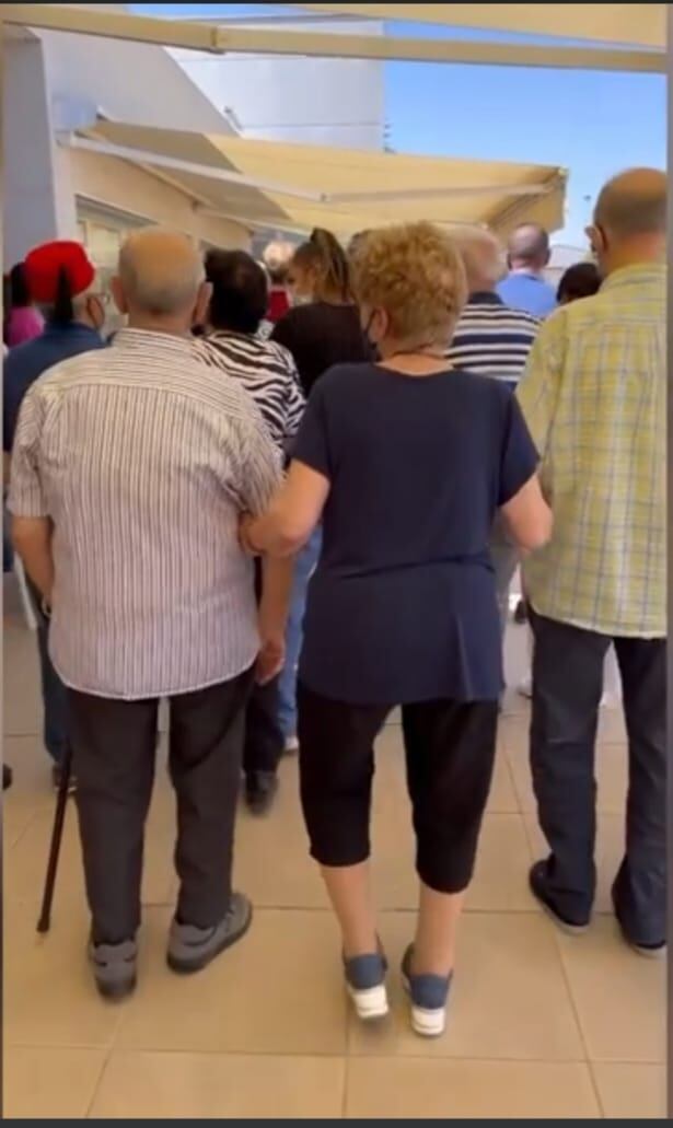 Momento del acto en el Centro de Día de Alzheimer