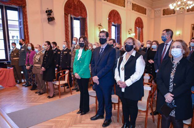 Autoridades presentes en el acto del 25 aniversario de la Subdelegación de Defensa de Ciudad Real