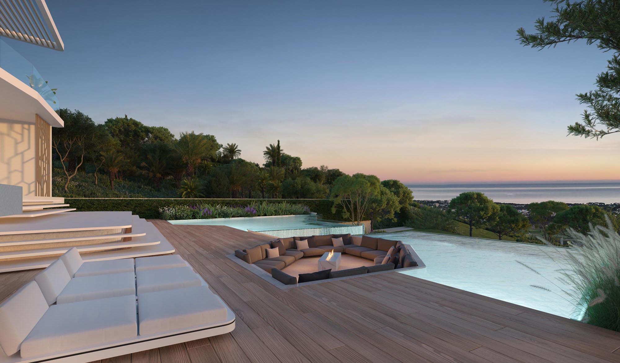 Recreación de la piscina