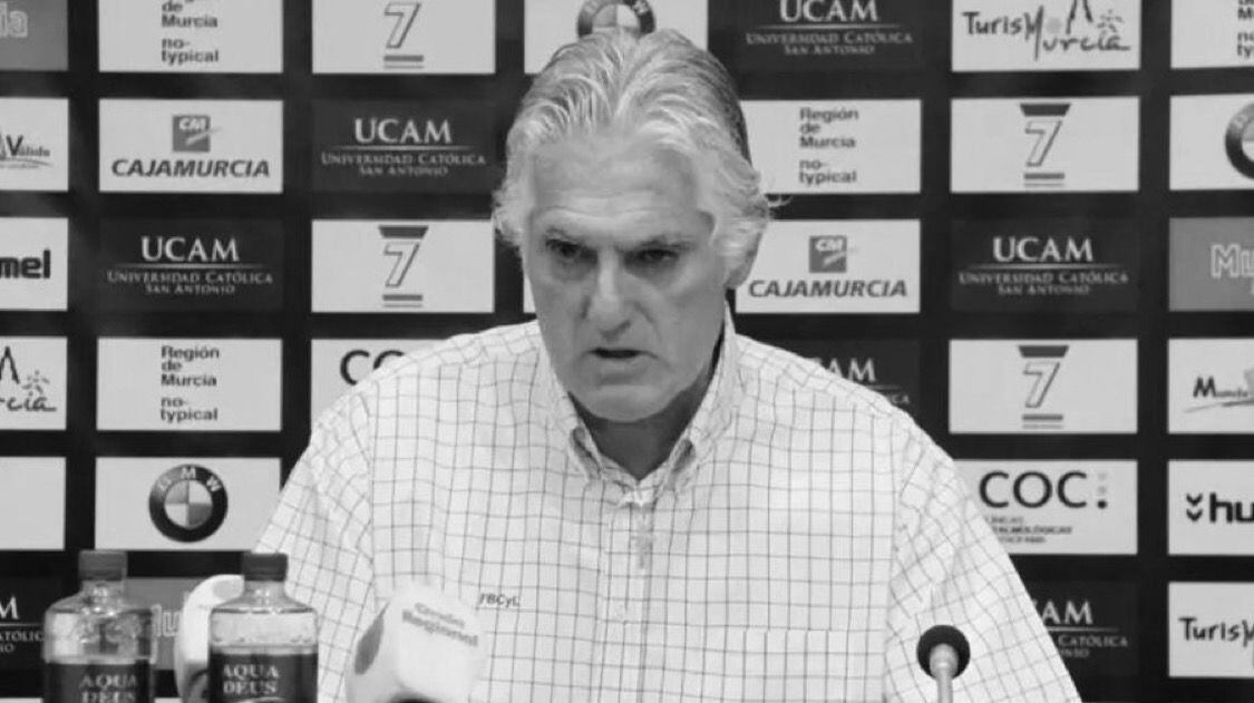 Moncho Monsalve, ex del UCAM Murcia, en una rueda de prensa