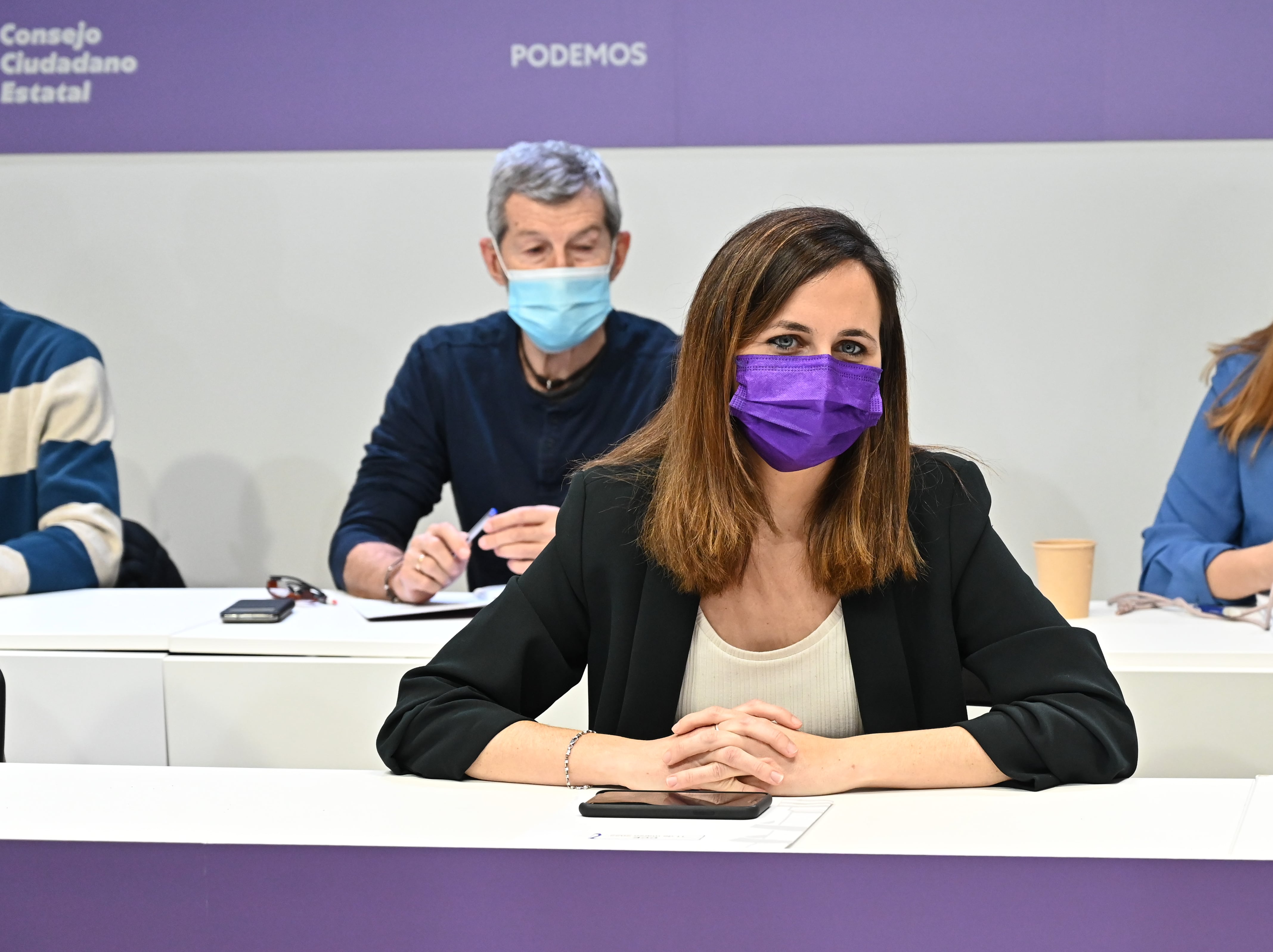 La secretaria general de Podemos, Ione Belarra, en el Consejo Ciudadano Estatal del partido