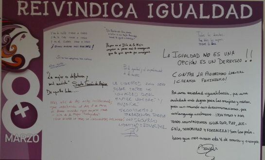 Imagen del cartel "Reivindica Igualdad"