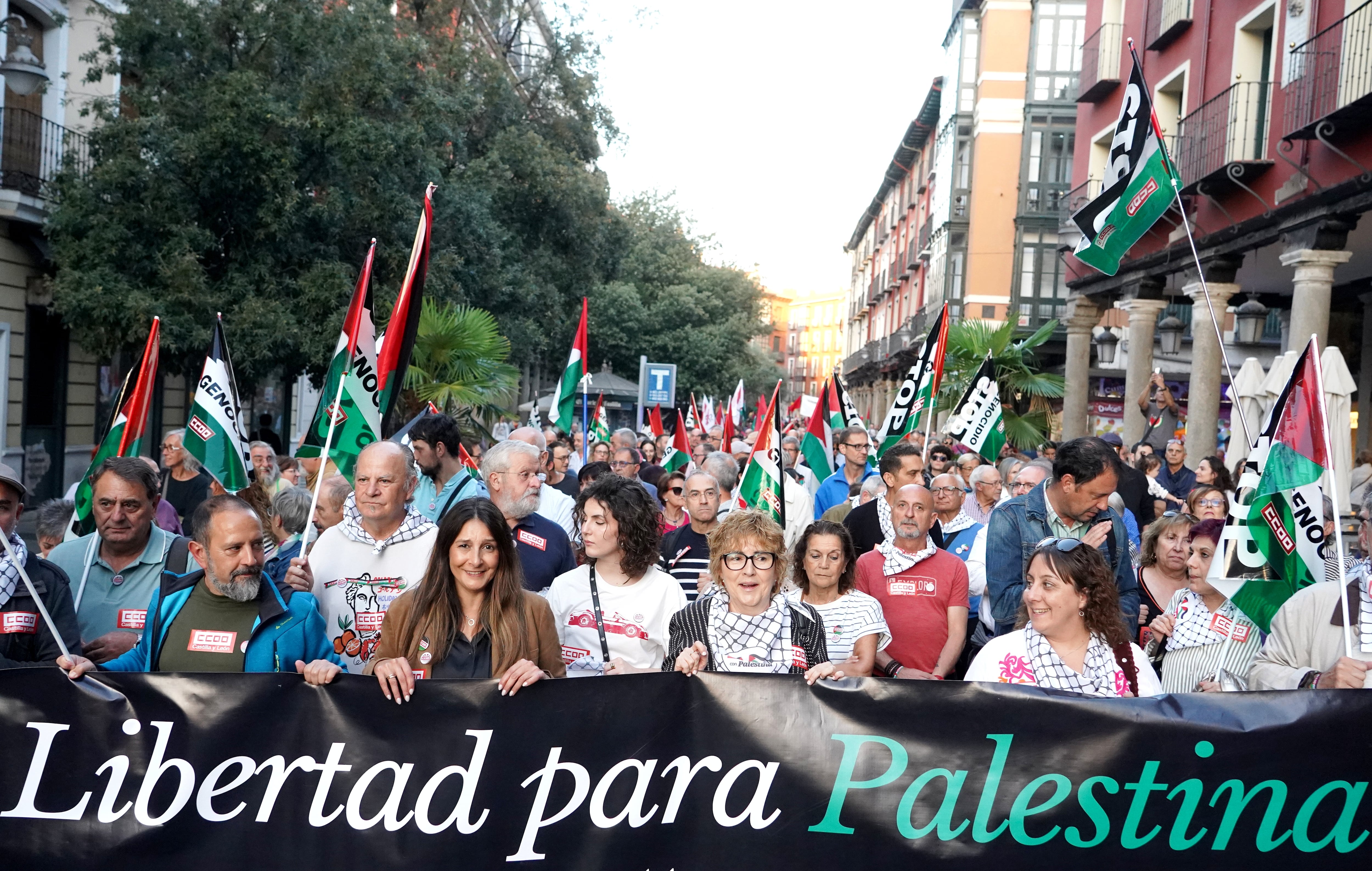 Manifestación en apoyo al pueblo palestino