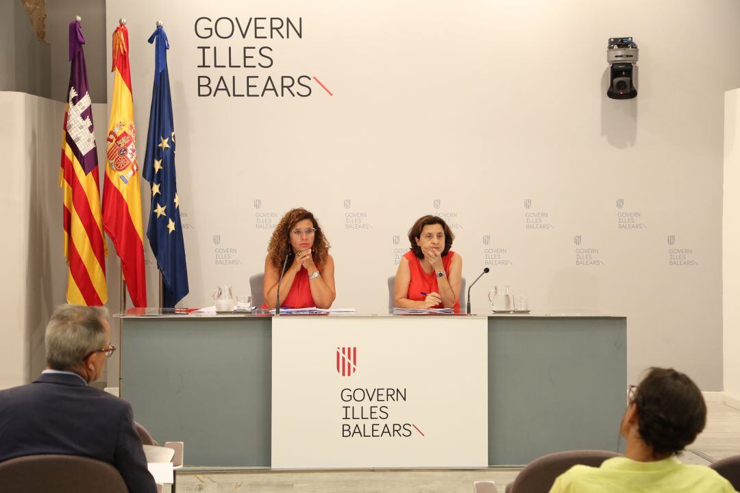 Imagen de la rueda de prensa posterior al Consell de Govern