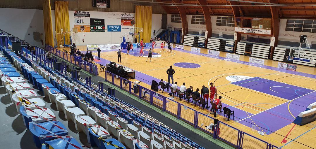 Partido a puerta cerrada del UpB Gandia contra el Lucenum La Nucía