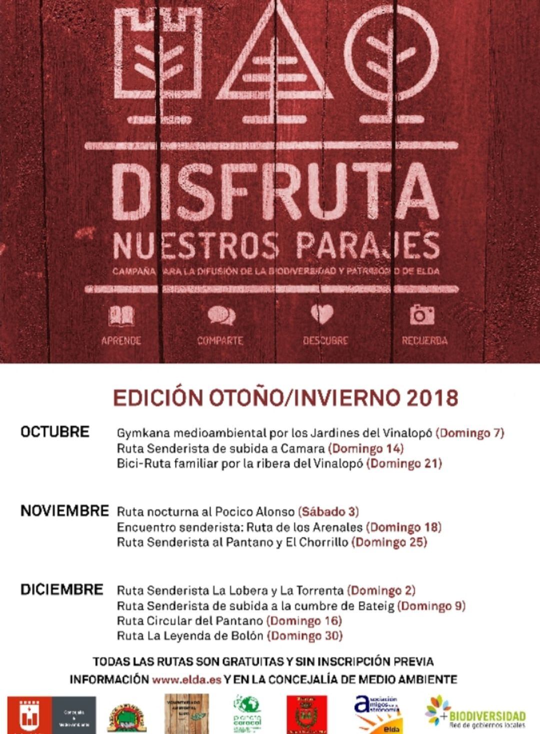 Elda ofrece tres rutas diferentes para este fin de semana