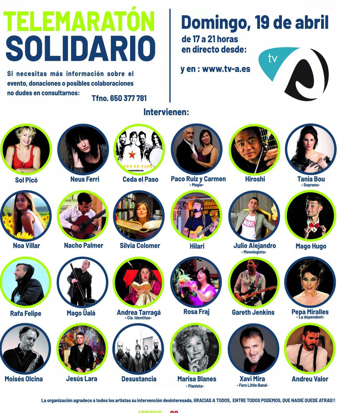 Rotary Club Alcoy ha organizado un telemaratón para recaudar fondos para el Economato de Cáritas Alcoy.