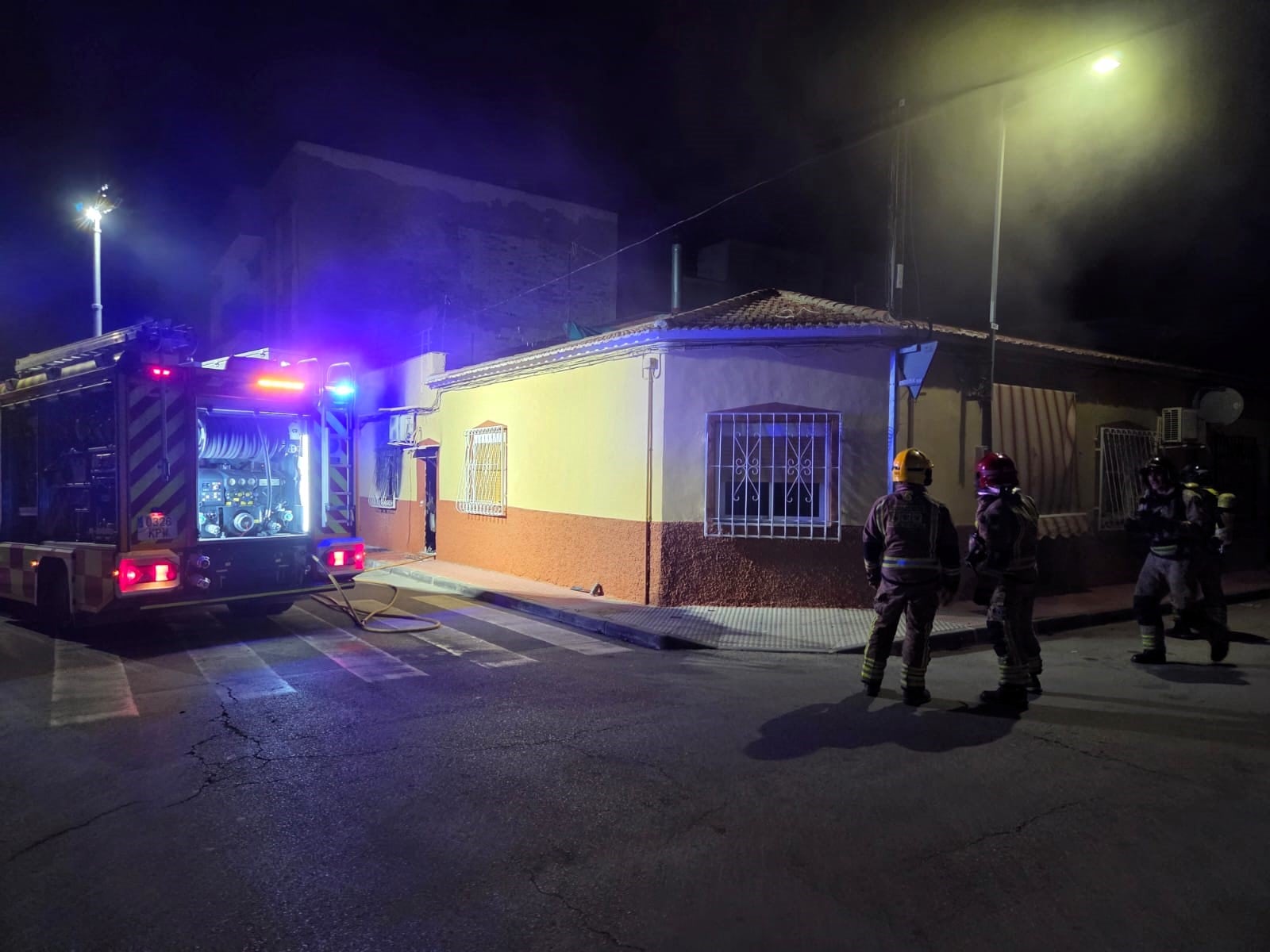 Incendio de una vivienda en Las Torres de Cotillas