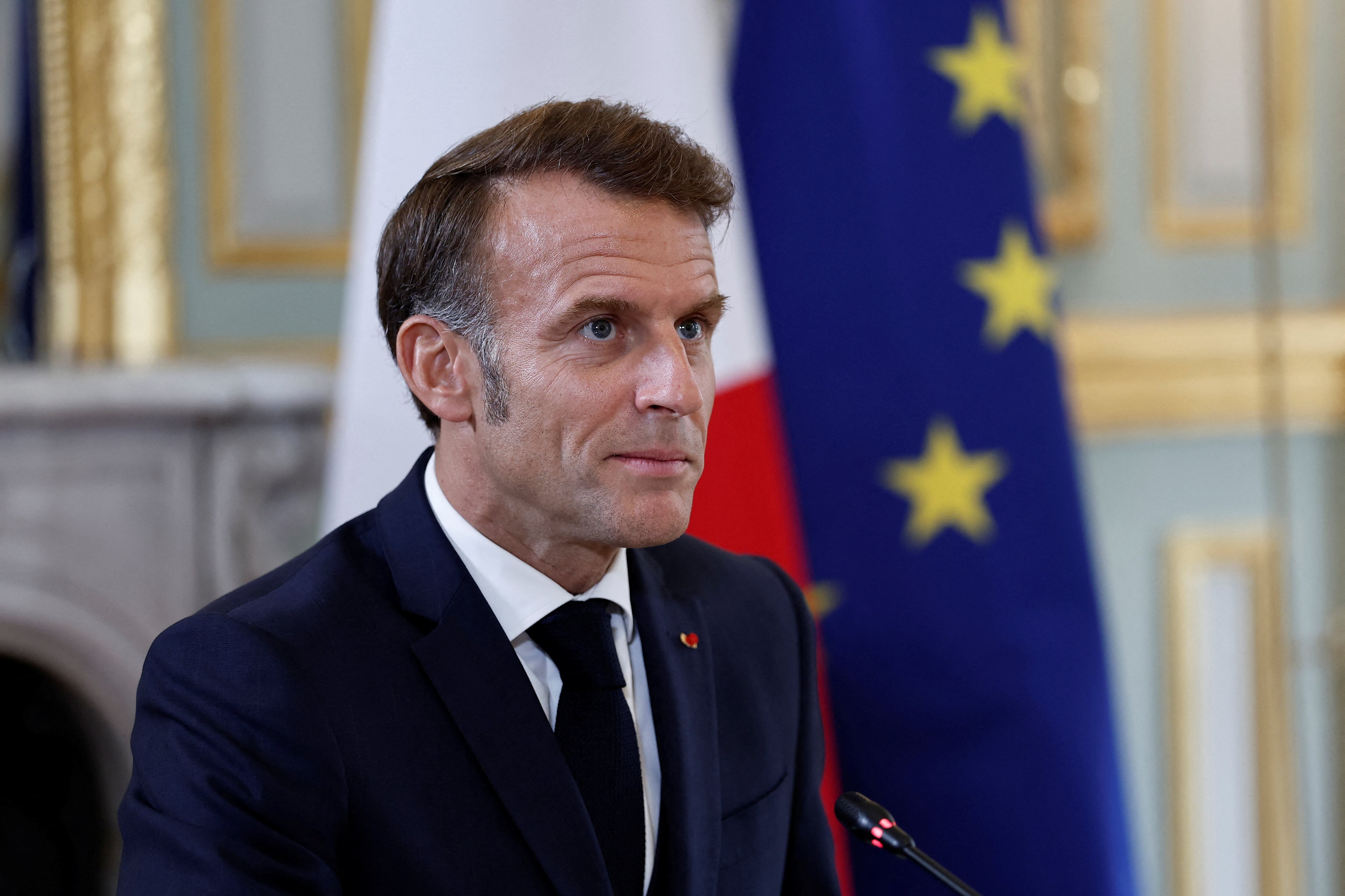 El presidente de Francia, Emmanuel Macron