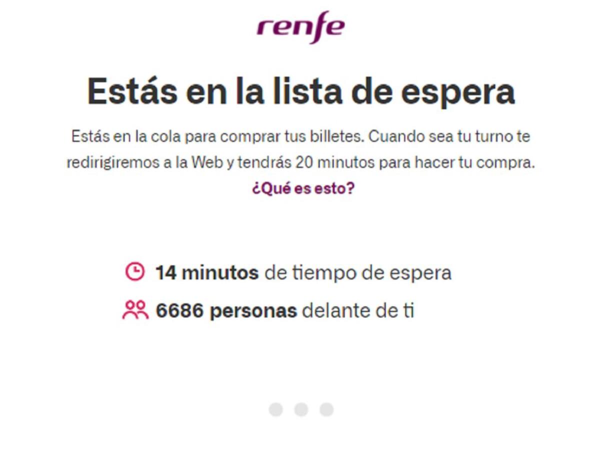 Colapsada la web de Renfe el día que pone a la venta los billetes del AVE a Galicia