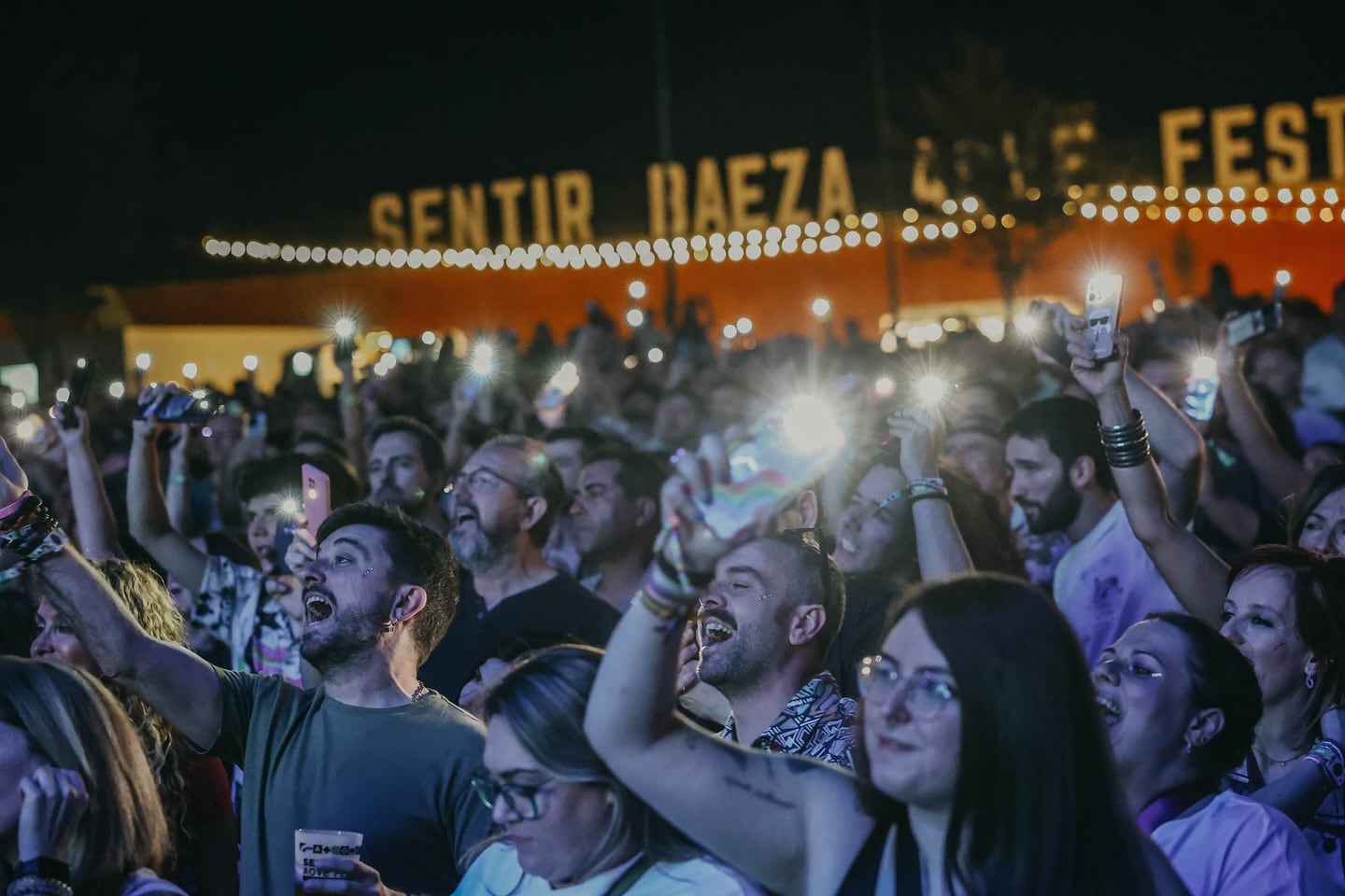 El Festival &#039;Sentir Baeza&#039;, durante uno de sus momentos álgidos de la edición de 2024.