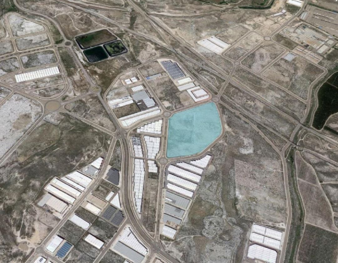 Ubicación del lote de 8 parcelas en el Polígono Empresarium de Zaragoza donde se ubicará la nueva planta de Becton Dickinson 