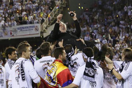 Ancelotti, tras ganar la Copa del Rey de 2014