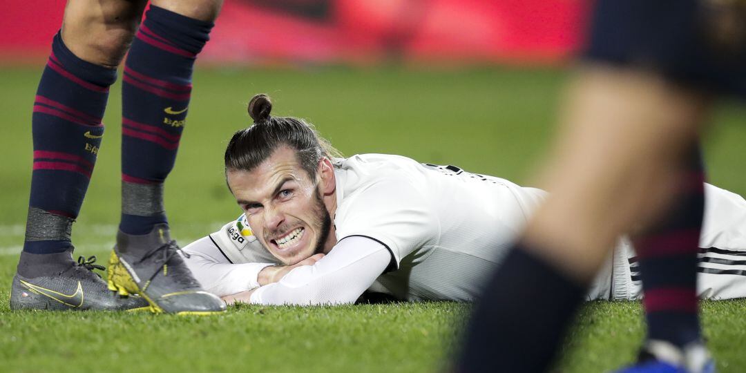 Gareth Bale, durante el último Clásico de Copa del Rey en el Camp Nou