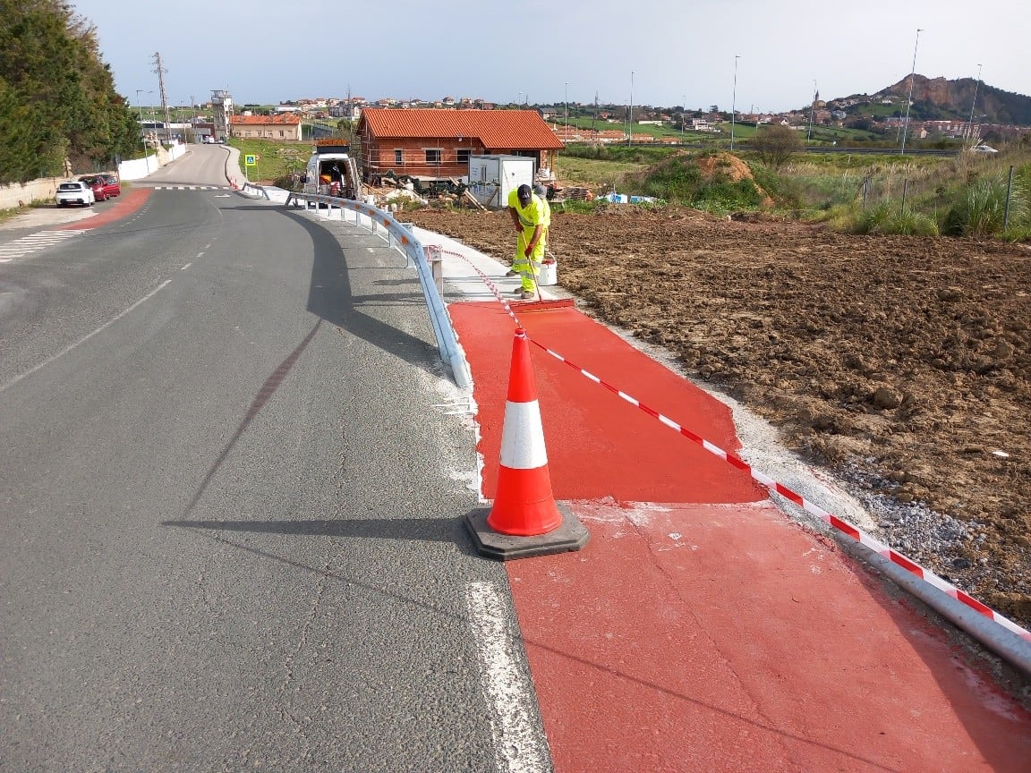 Obras ejecutadas por el Ministerio en una carretera de Cantabria