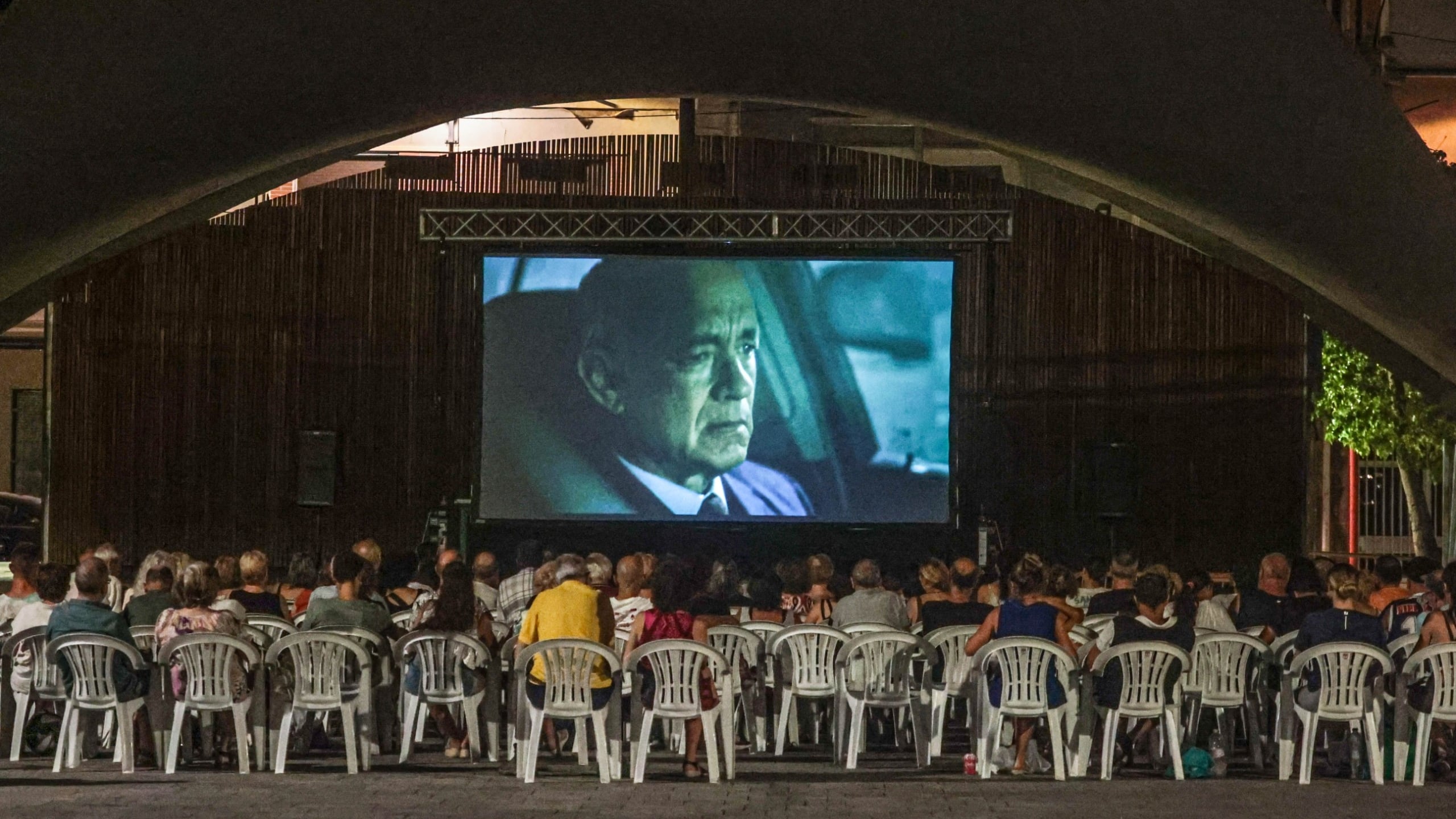 Imagen de archivo del cine de verano del "Elda 40Gra2"