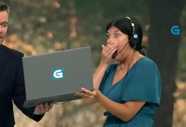 La regidora del Telexornal Mediodía de TVG