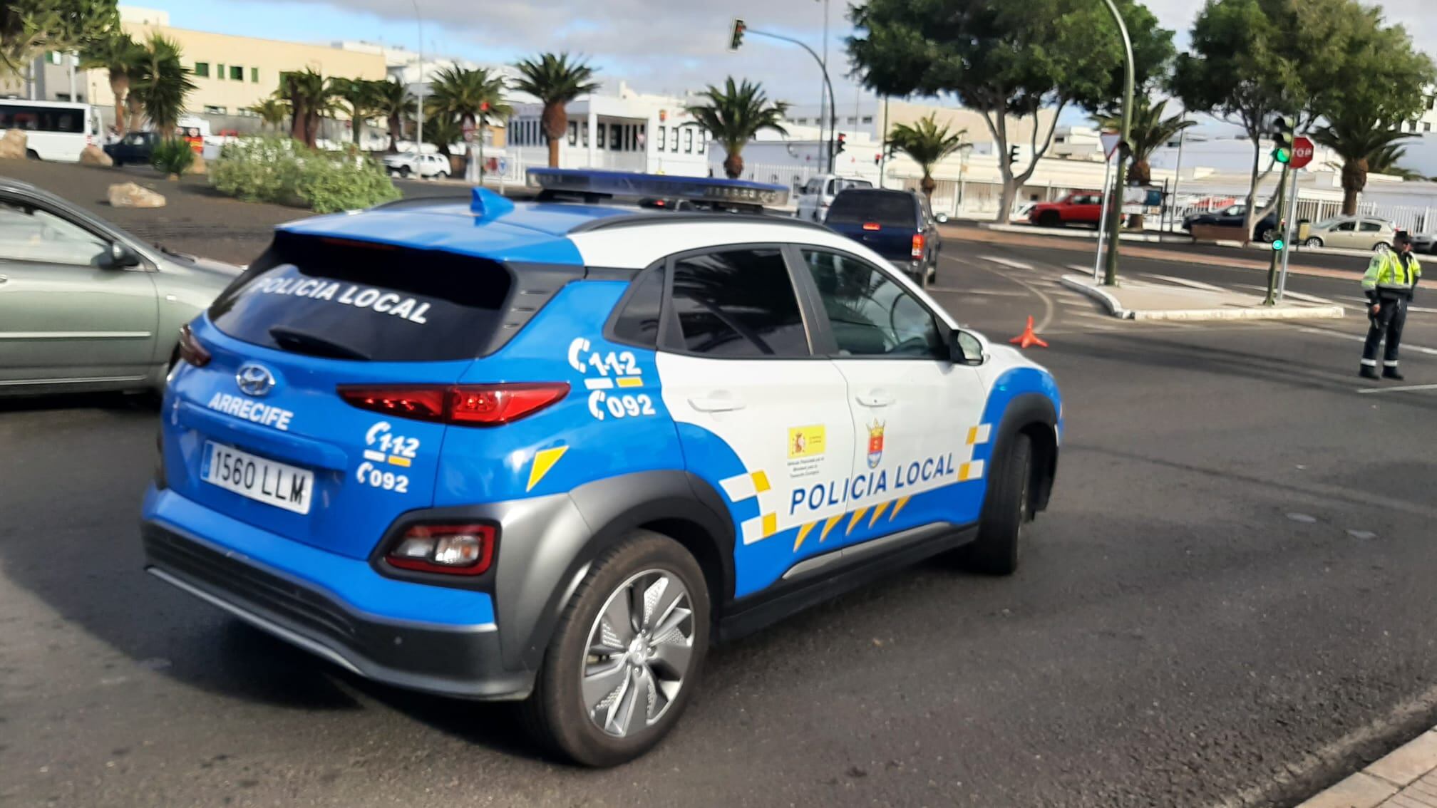 Vehículo de la Policía Local de Arrecife.