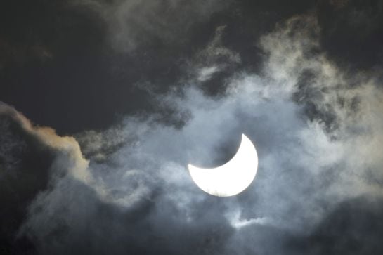 El eclipse ha podido observarse perfectamente desde Fuerteventura