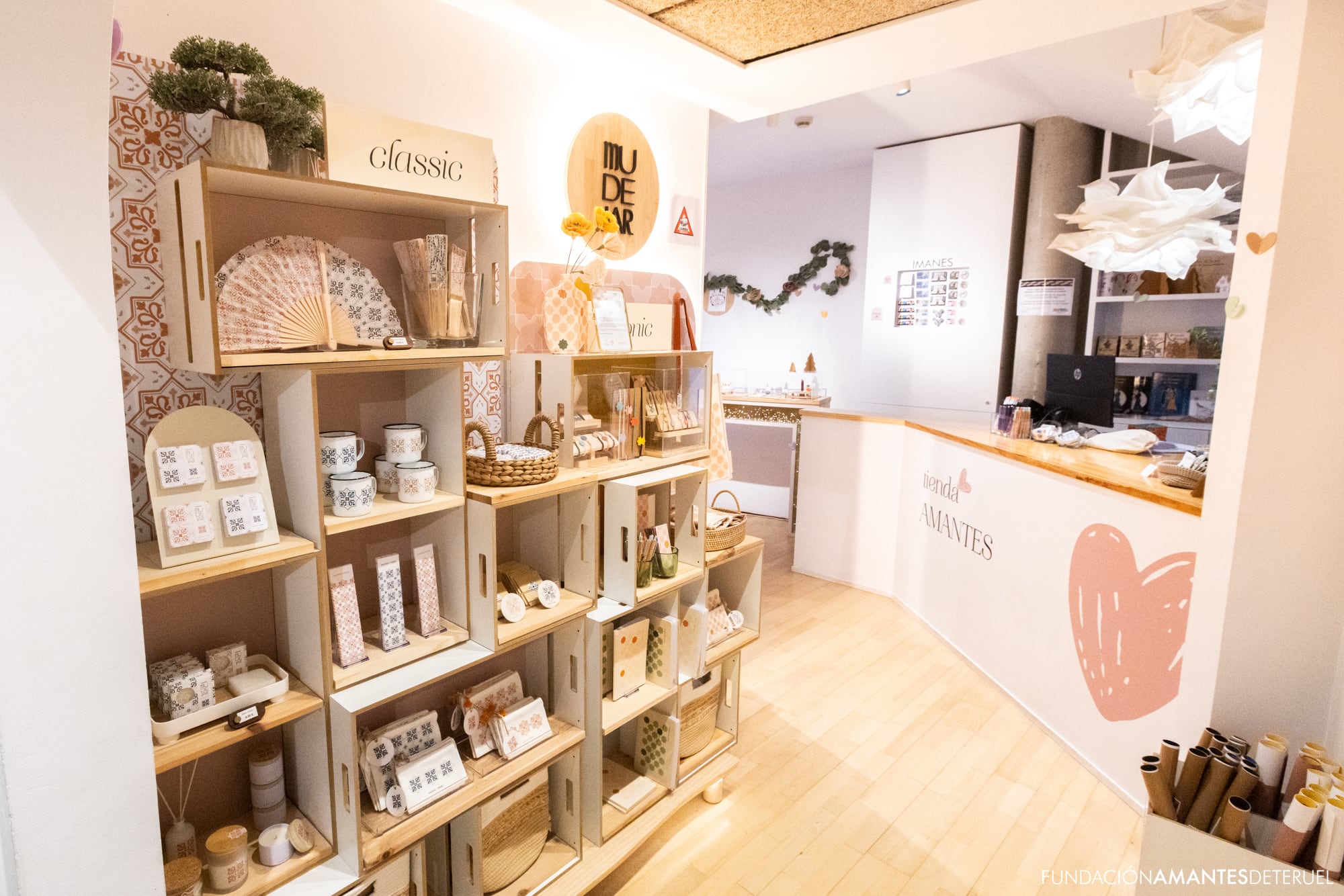 Aspecto de la tienda de la Fundación Amantes