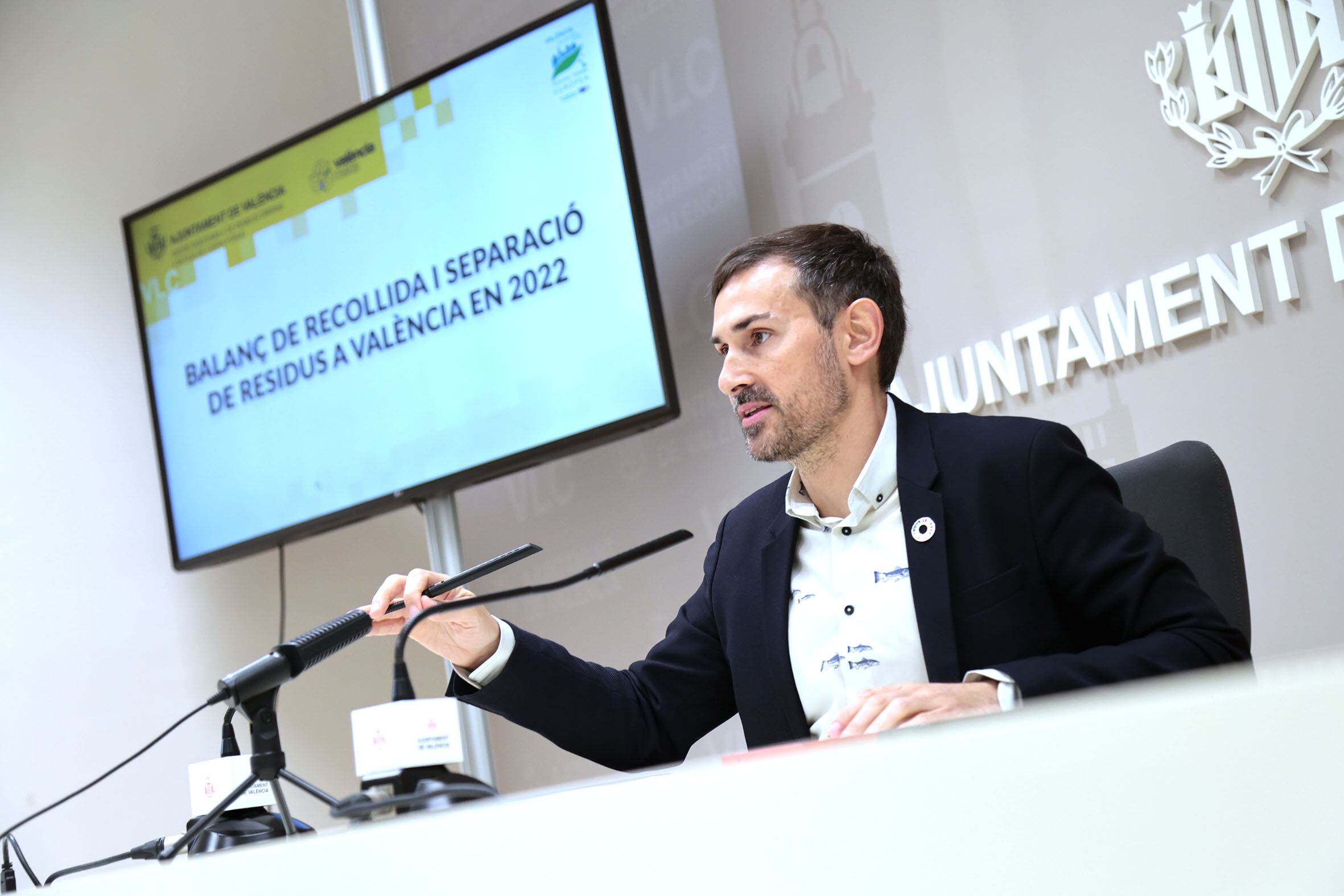 El vicealcalde Sergi Campillo presenta el balance de recogida de residuos de 2022