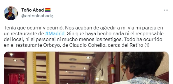 Los usuarios de las redes sociales han mostrado su apoyo a Toño Abad