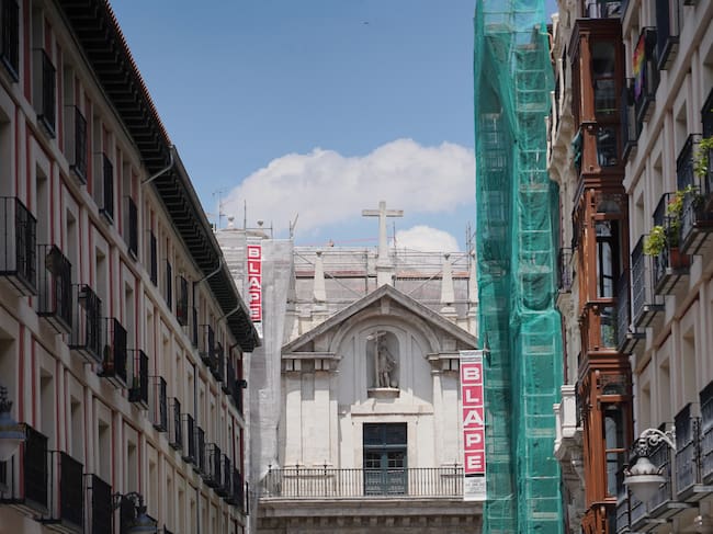 Se desploma la cúpula de la Iglesia de la Vera Cruz en Valladolid sin que haya que lamentar daños personales