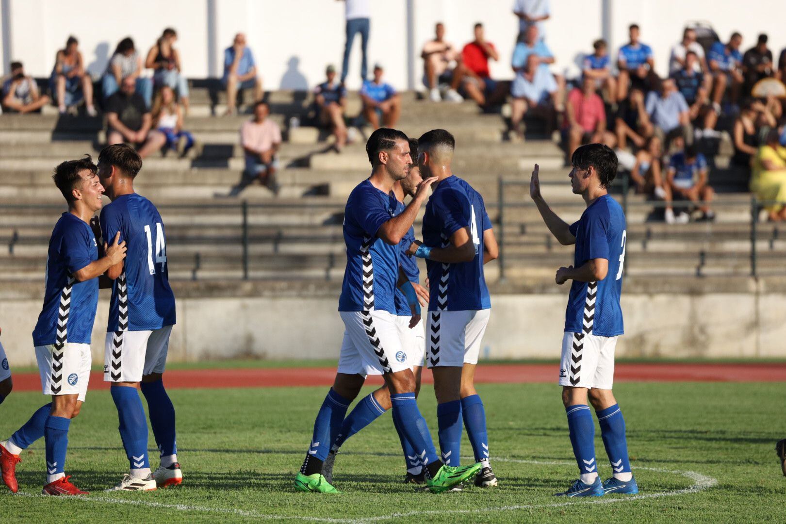 El Xerez DFC en su partido de este sábado frente al Rayo Sanluqueño