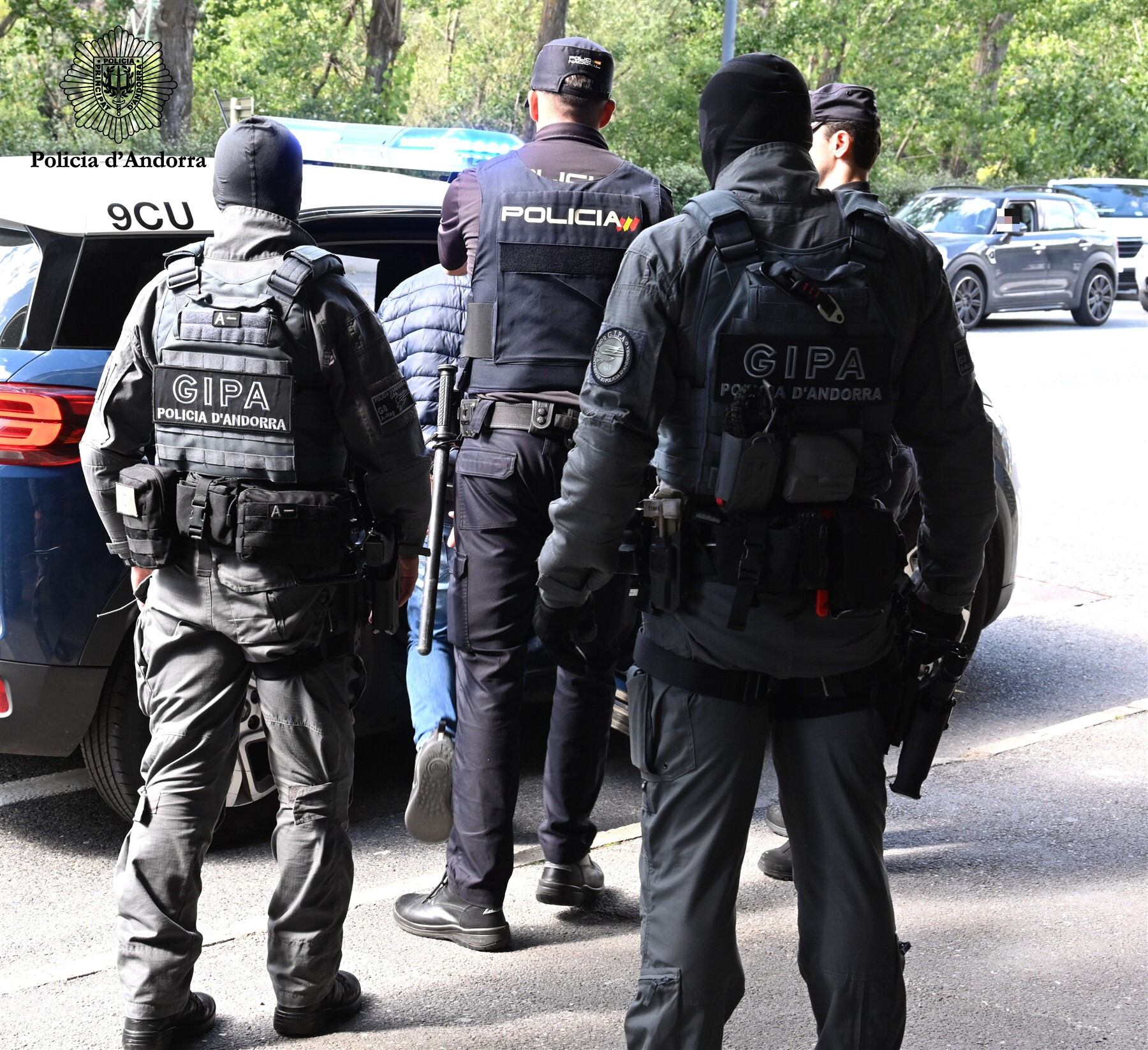 Moment de l'extradició des d'Andorra del ciutadà xilè buscat per la Interpol per tràfic de drogues