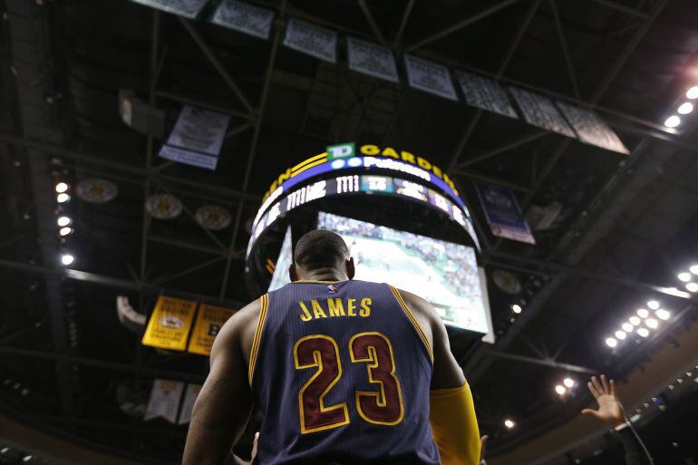 LeBron James, en el TD Garden de Boston