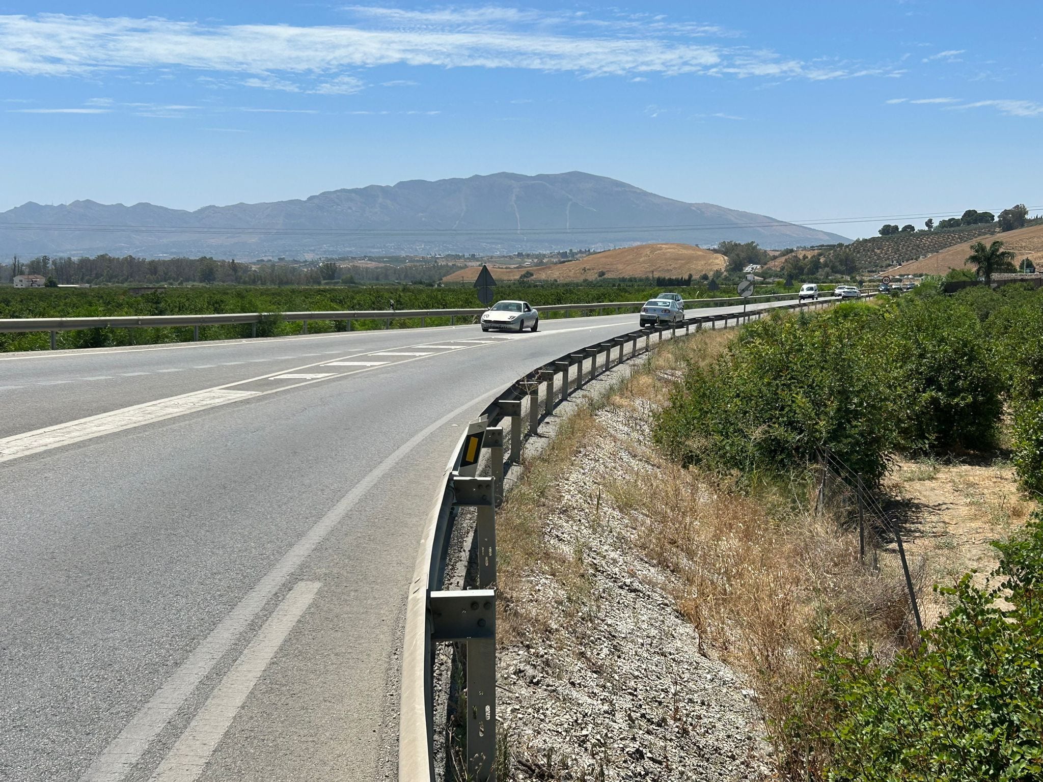 Tramo que será desdoblado en la A357