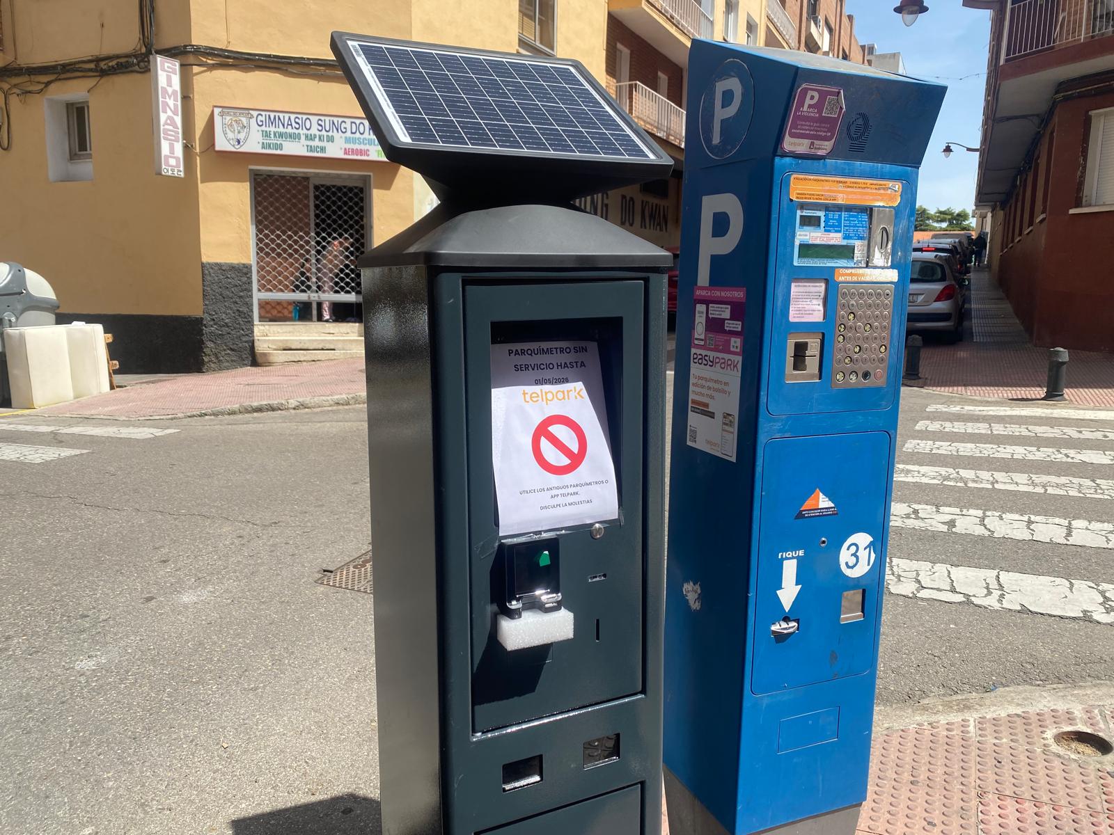 Parquímetros en Guadalajara. El nuevo y el antiguo