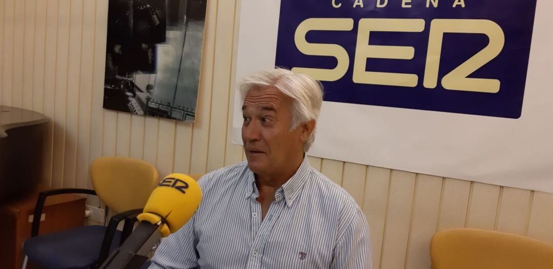 Ramón Romero durante la entrevista en Radio Jerez