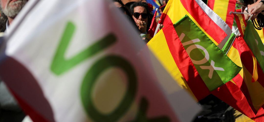 Manifestación de Vox en Barcelona