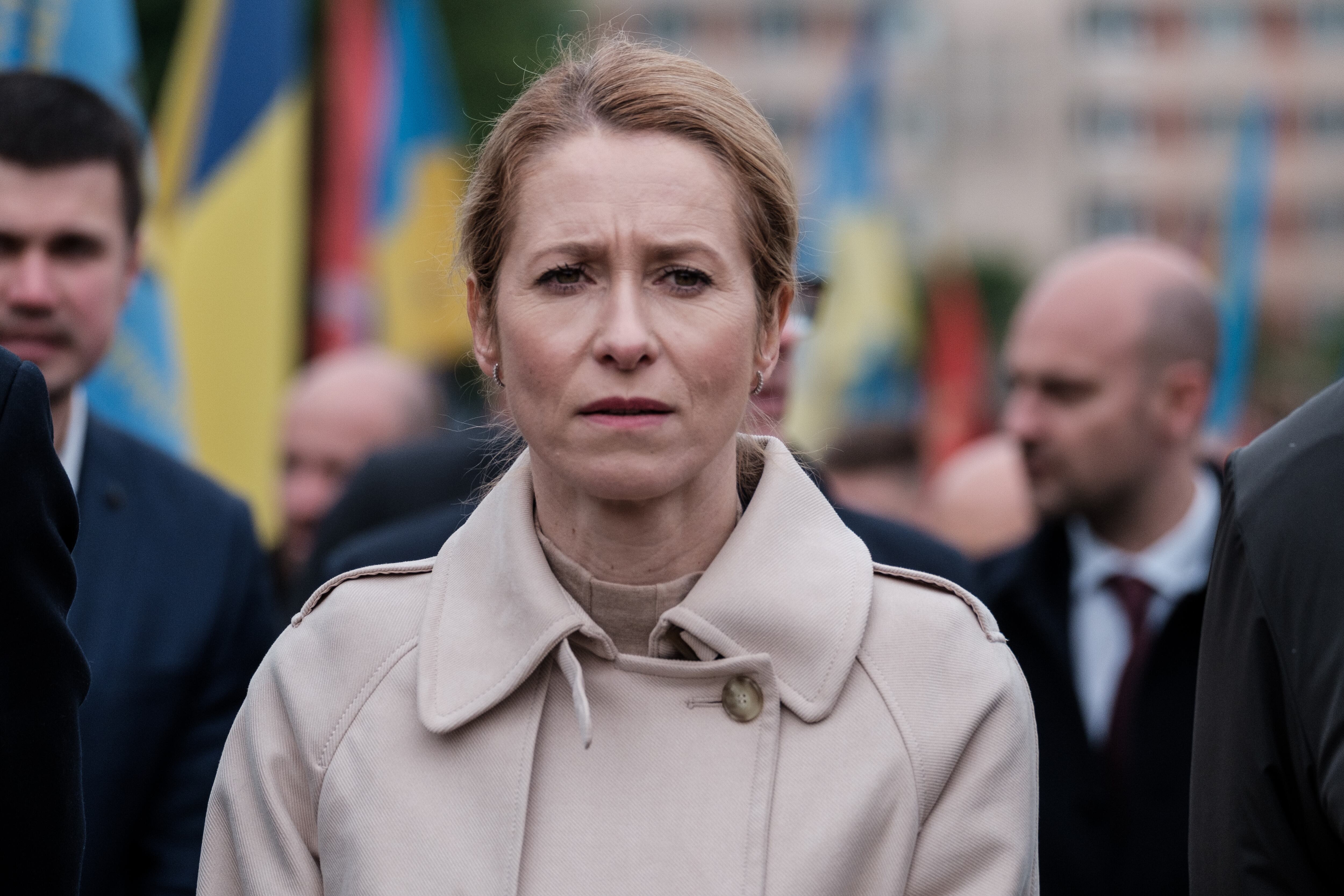 La Alta Representante de la UE para la Política Exterior, Kaja Kallas, durante una visita a Lviv (Ucrania) el pasado mes de mayo