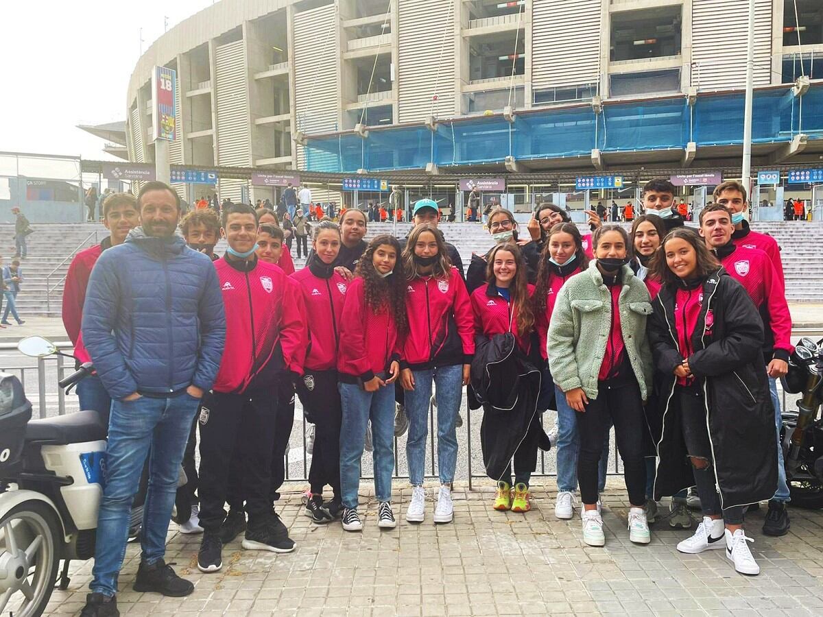 Expedición del ESNA Lanzarote desplazada a Barcelona.